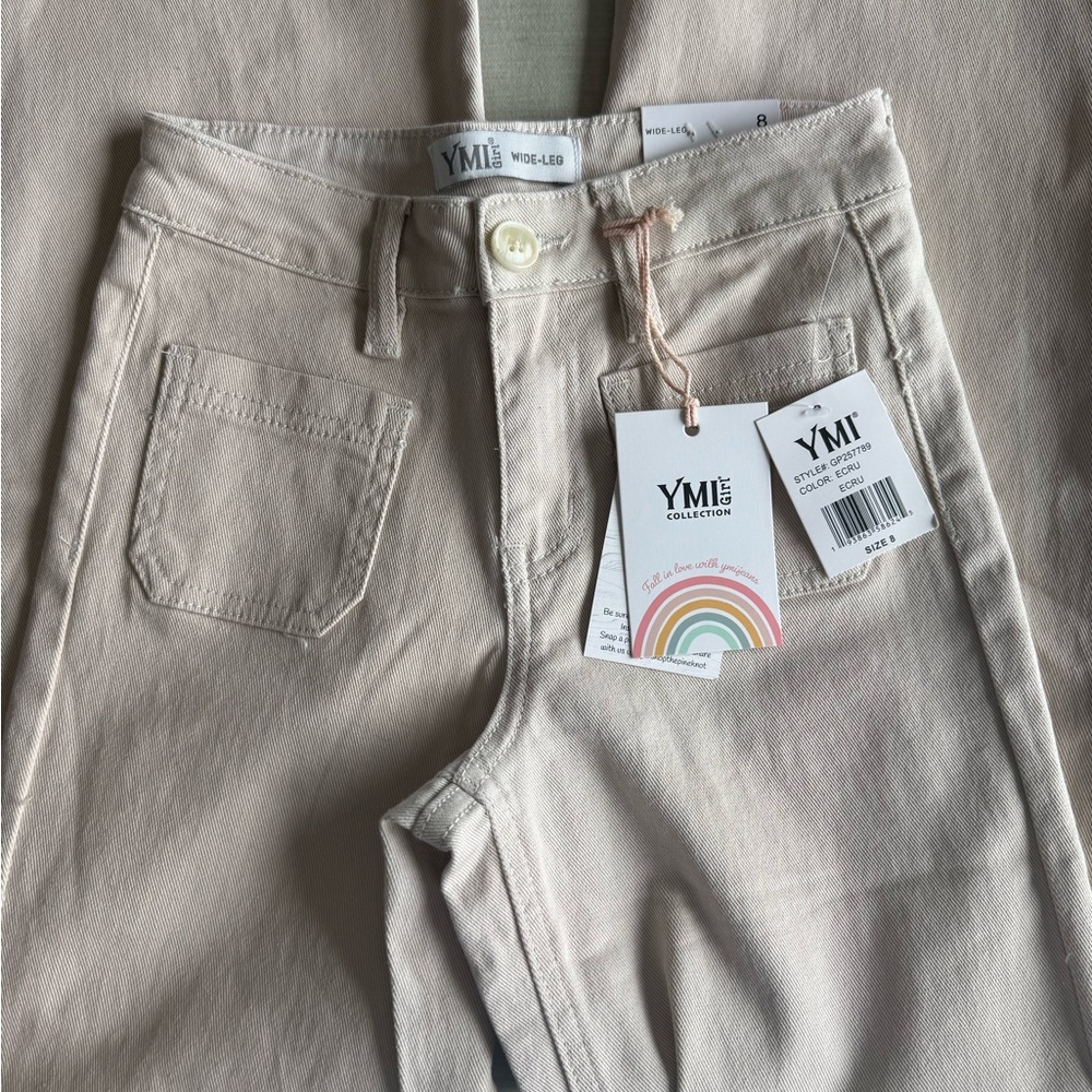 YMI Collection Beige Jeans NWT girls 8